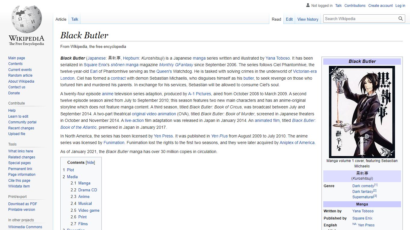 Black Butler - Wikipedia